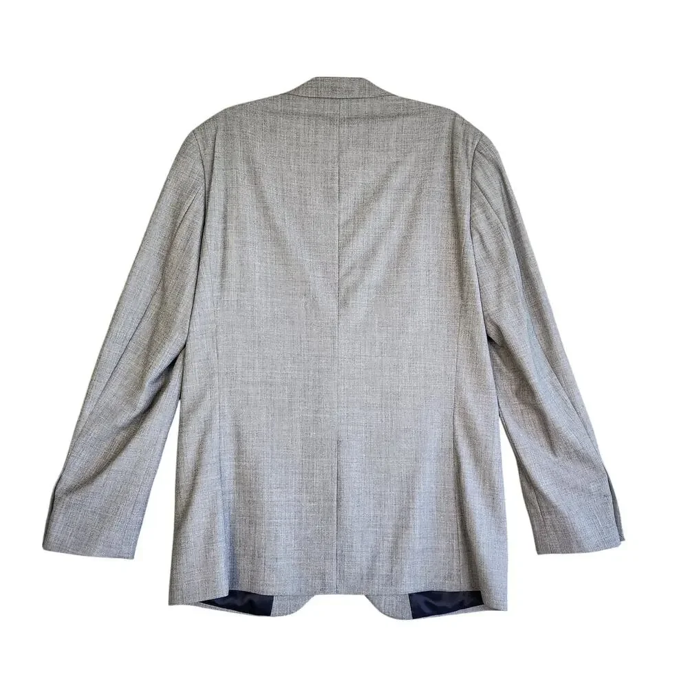 J Crew Factory Mens Classic Fit Thompson Wool Blazer Jacket Size 40L Gray Career